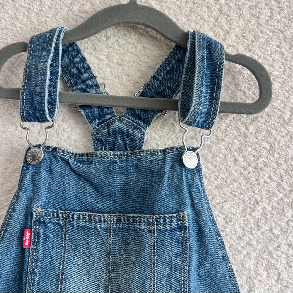 Levi’s‎ Kids Girls Blue Denim Shortalls Overalls 100% Cotton Size 10 Regular